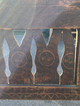 starožitné ľudové lavice - 10