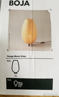 Ikea BÖJA ratanová lampa (tienidlo) - 10