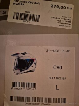 Vyklápacia prilba HJC C80 Bult veľ. M aj L - 10