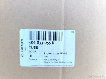 Zadné ľavé dvere VW Golf VI originál - 10