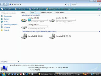 Retro PC-Intel Core 2Duo E7300, 2.66GHz - 10