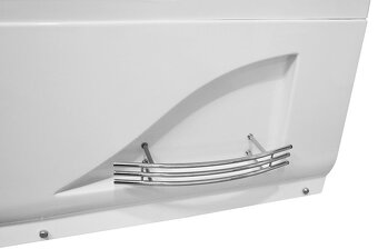 M-SPA - 1683 Pravá kúpeľňová vaňa s hydromasážou 140 x 87 x - 10