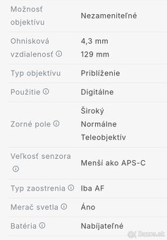 Digitálny fotoaparát PANASONIC DMC-TZ71 TOP STAV - 10