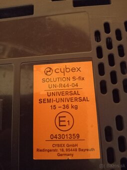Autosedačka CYBEX SOLUTION S-fix 15-36 kg - 10