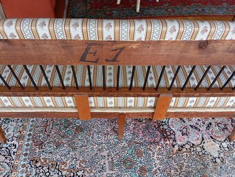 AKCIA ✨Vzácna Biedermeier lavica z r. 1830✨ - 10