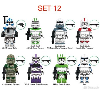 Rôzne figúrky Star Wars 3 (8ks) - typ lego - nové - 10