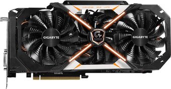 Predám hernú grafickú kartu GIGABYTE GeForce GTX 1070 Xtreme - 10