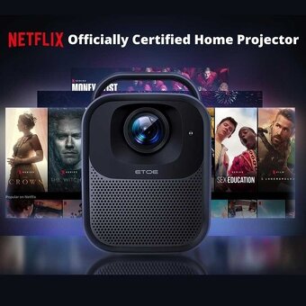 ETOE Seal Pro - Google TV Projektor + 100" projekčné plátno - 10