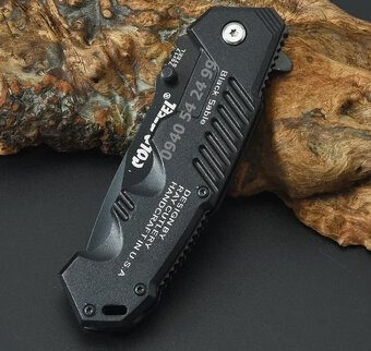 Vreckový nôž BLACK KNIFE s poistkou - 10