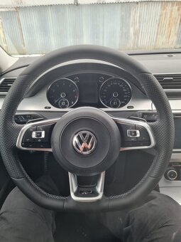 VOLANT VOLKSWAGEN R RLINE kožený CIERNE PREŠÍVANIE - 10