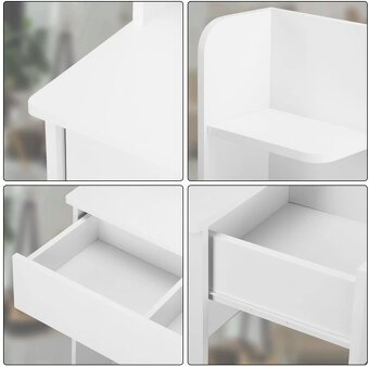 Toaletný stolík Lucia s LED osvetlením 140x110x40 - 10