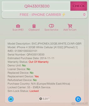 Nový Apple iPhone 4 32GB White - 10