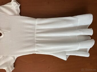 NOVÉ TOMMY HILFIGER white detské saty - 10