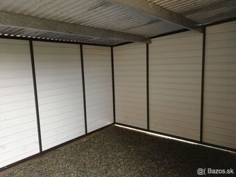 zahradny domcek, plechovy sklad, drevodekor, moderna garaz - 10