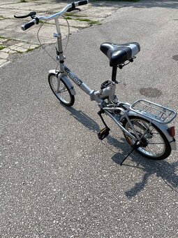 Skladací bicykel ECO – mestský, s nosičom, vo výbornom stave - 10