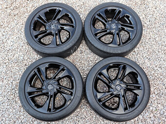 17" Alu kola = 4x100 = OPEL CORSA E – ČERNÉ – LETNÍ - TOP - 10