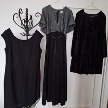 Spoločenské čierne šaty s korálkami, lurex dámske šaty - 10