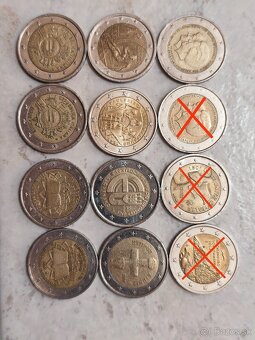 2 eurové mince - 10