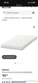 Detska postielka IKEA SUNDVIK s matracom - 10