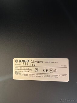 Yamaha Clavinova CLP-115 so stoličkou - 10