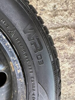 Zimná sada 5x100 185/60r15 fabia dezén 6,83mm - 10
