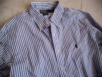 Ralph Lauren pánska pásik košeľa 2XL - 10