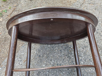 Kaviarenský stolík J. Hoffmann a 4x stolička Thonet - 10