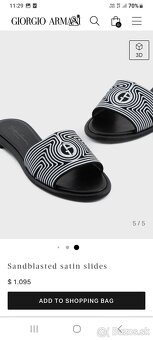 Nove topánky, slapky Giorgio Armani - 10