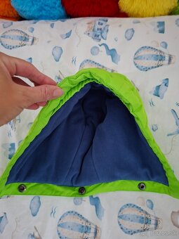 Zeleno modrá zimná bunda s kapuckou - 10