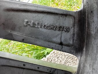 Original audi disky 5x112 R20 s pneu continental - 10