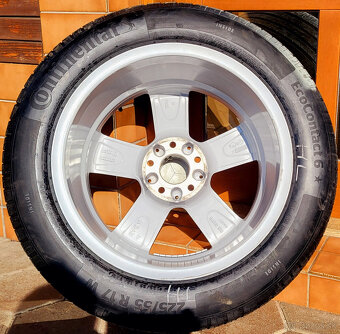 alu R17 5x112 orig. Mercedes, letné pneu 225/55 - 10