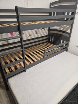 Poschodova postel siva - 10