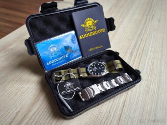 Hodinky Addiesdive Explorer - Nové, Zafírové sklíčko, Komple - 10