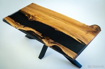 jedálenský stôl epoxidový stôl masívny nábytok - 10