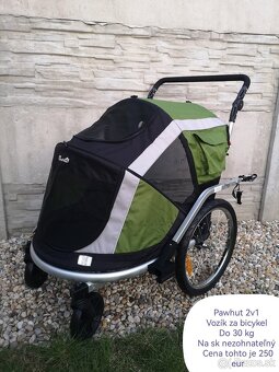 Viaceré vozíky za bicykel pre psy Pawhut a Kesser - 10