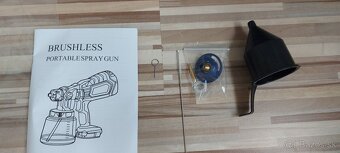 Aku striekacia pištoľ, pre batériu Makita 18V+trysky, nová. - 10