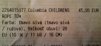 Predam zimne snehule Columbia velkost 28 vnútro 16cm - 10