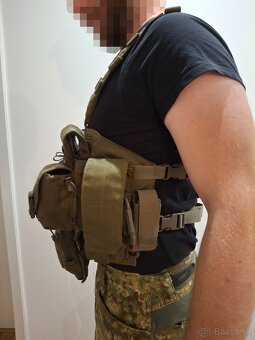 Helikon chest rig Guardian Recce zelený, plne vybavený - 10