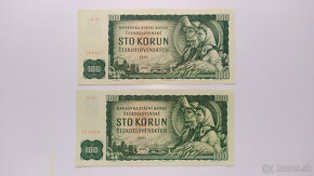 Bankovky 100 Kčs 1961, aj vzácejšie série - 10