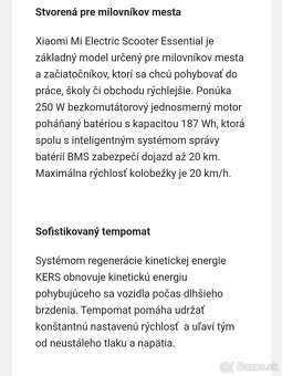 Elektrická kolobezka XIAOMI Mi Electric Scooter Essential EU - 10
