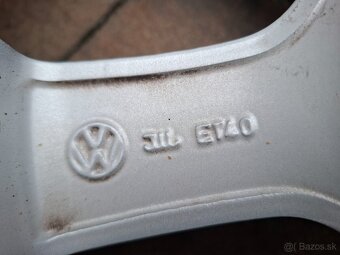Orig. hliníkové disky VW R15, 5x100 - 10