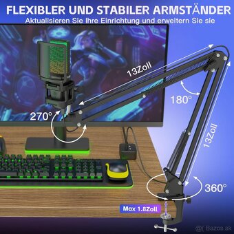 Herní mikrofon ZealSound RGB BKD-11Pro/A68 - 10