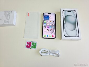 APPLE IPHONE 15 128GB BLACK,ZDRAVIE BATERKY 100% - 10