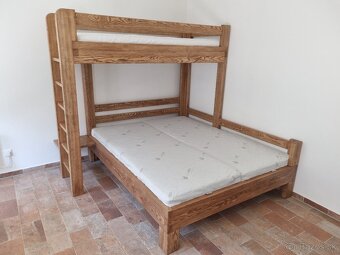 masívna posteľ - JASEŇ - poschodová - 10
