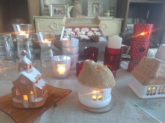 Vianočné svietniky na čajové sviečky mix - 10