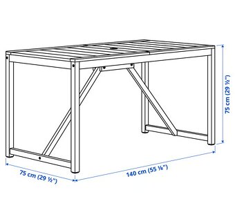 Ikea Nammaro záhradný set - 10