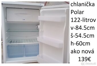 predám čiernu chladničku s mrazničkou BOSCH-347lit.-aj iné - 10