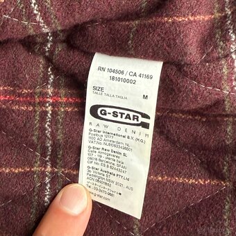 Rifľová bunda G-STAR SLIM TAILOR SHUTTER, TOP stav, veľ. M - 10