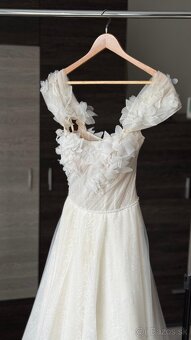 Luxusné svadobné šaty LUCE SPOSA – veľkosť 32–38, nude farba - 10