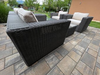 Záhradné ratanové sedenie, lounge set - 10